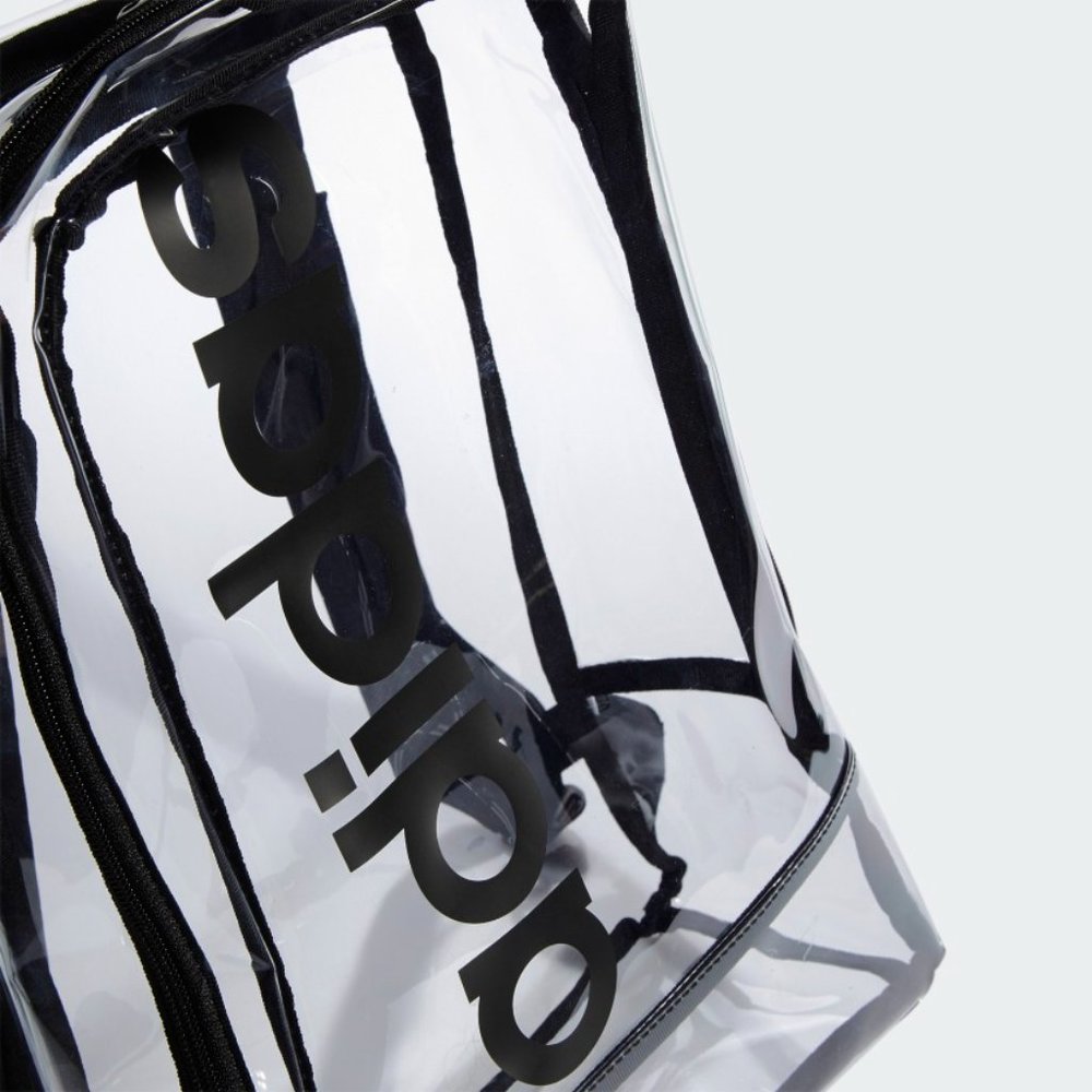 ADIDAS Clear/Transparent Backpack/Game School Bag Linear NEW - Picture 6 of 6